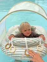 Sunnylife S51IBFGR Interactive Baby Float Duck Sage Stripe