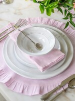 Arte Italica Arte Italica - Lilac Round Ruffle Linen Placemat - P711