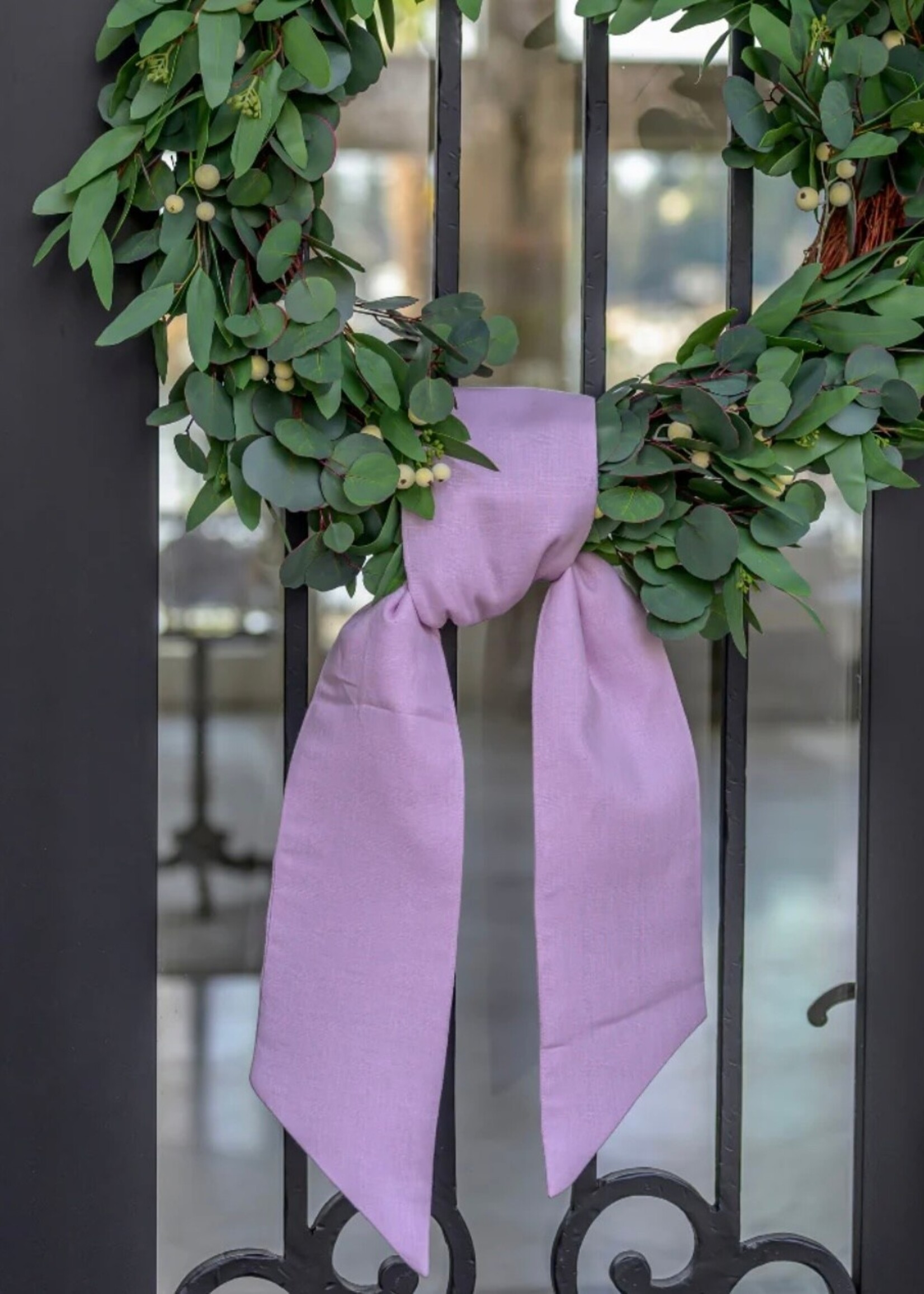 Arte Italica Arte Italica Lilac Linen Sash with Batting – Decorative Bow Accent