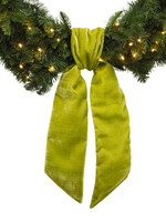 Farrisilk Farrisilk - WREATH SASH APPLE GREEN "4.5"X54"" - RK720-61