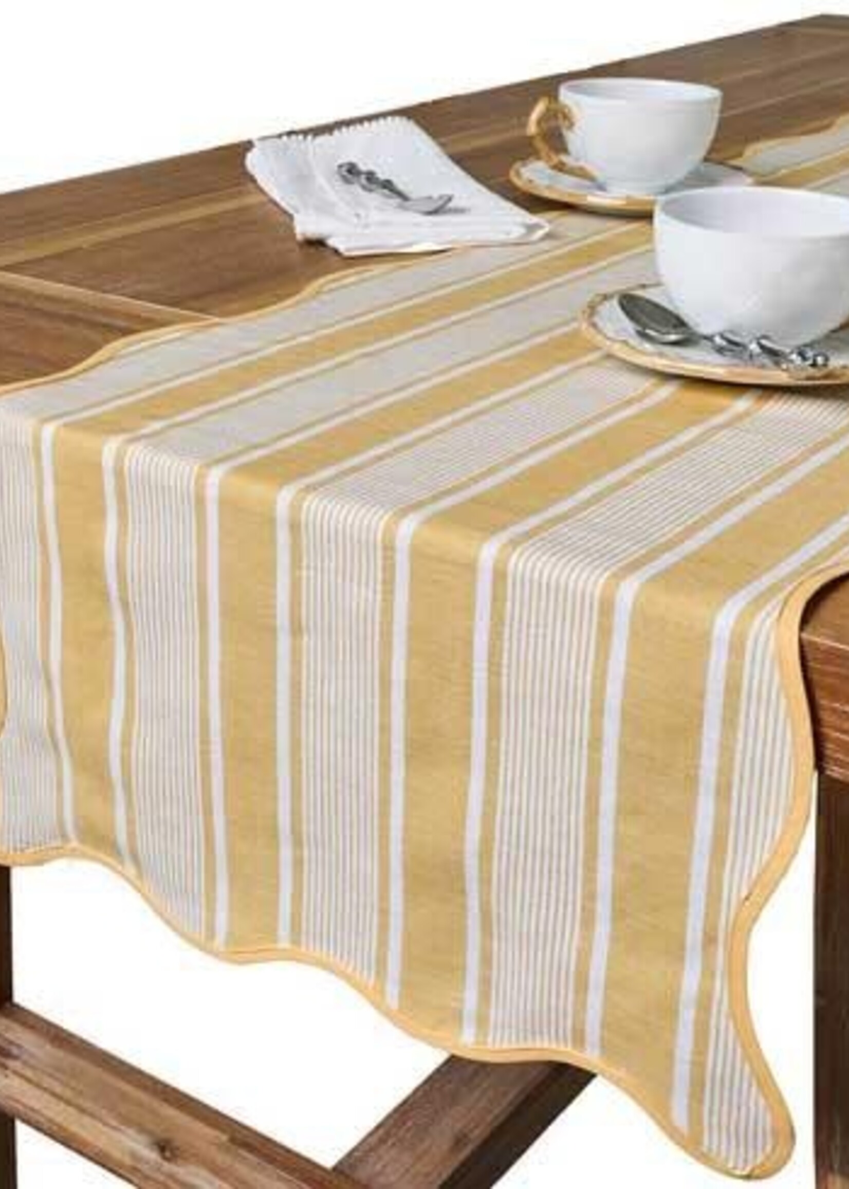 Juliska Cabana Stripe 18" x 90" Table Runner - Sunshine