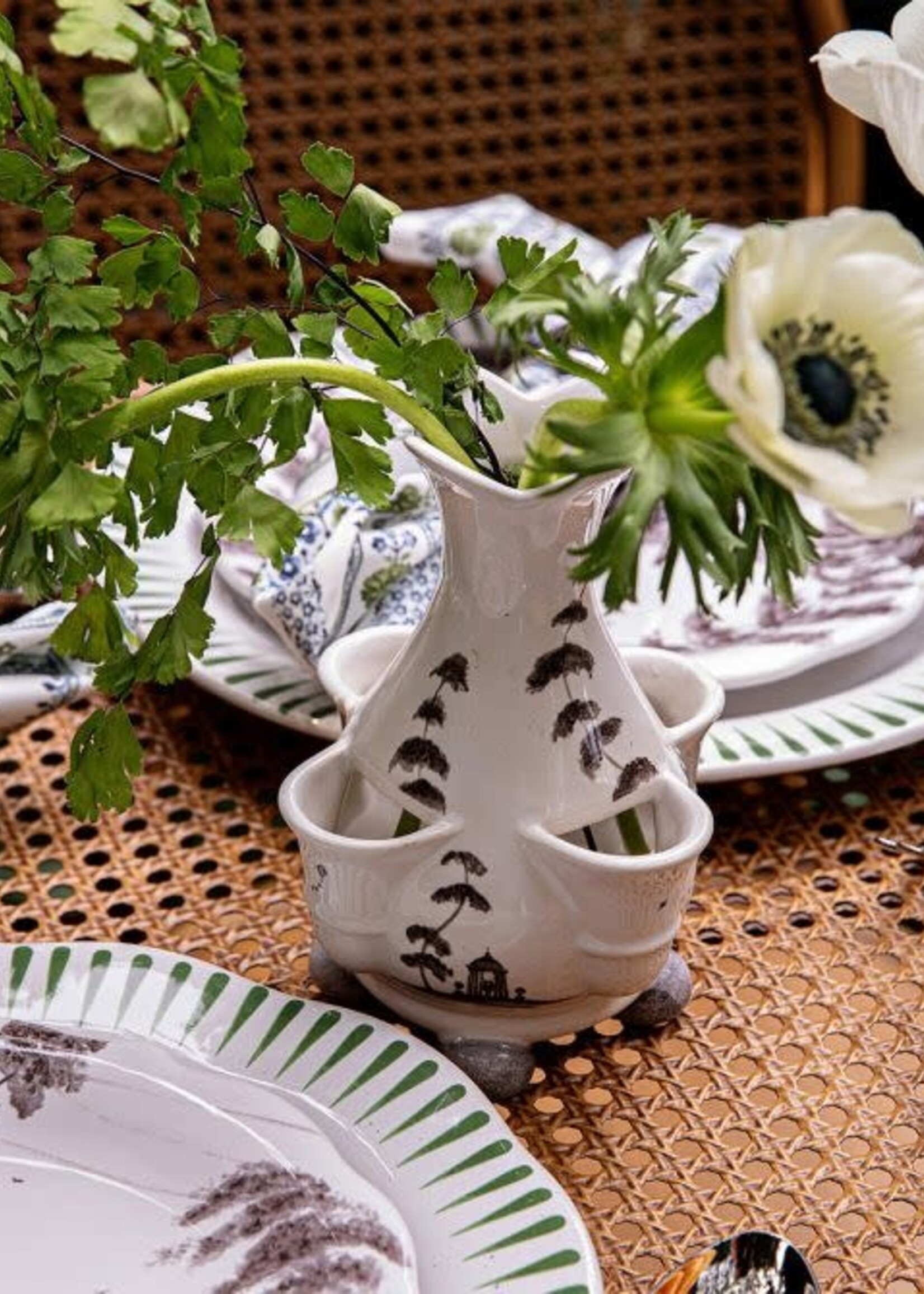 Juliska Country Estate 6" Tulipiere Vase - Flint Grey