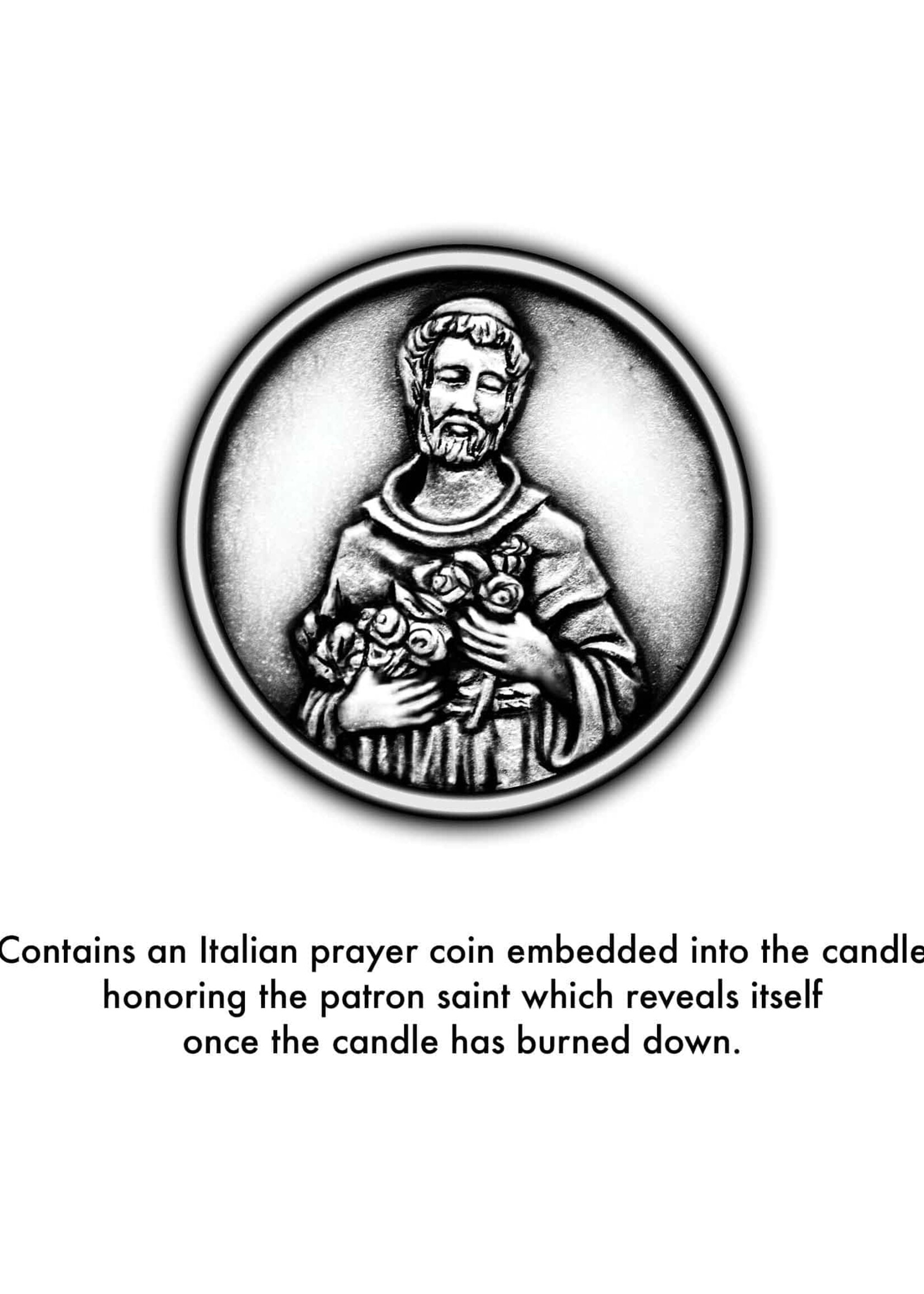 Saint Candles Saint Candles - SAINT FRANCIS OF ASSISI, 11 OZ SAINT CANDLES (8 OZ - SCC-FRA-005-N