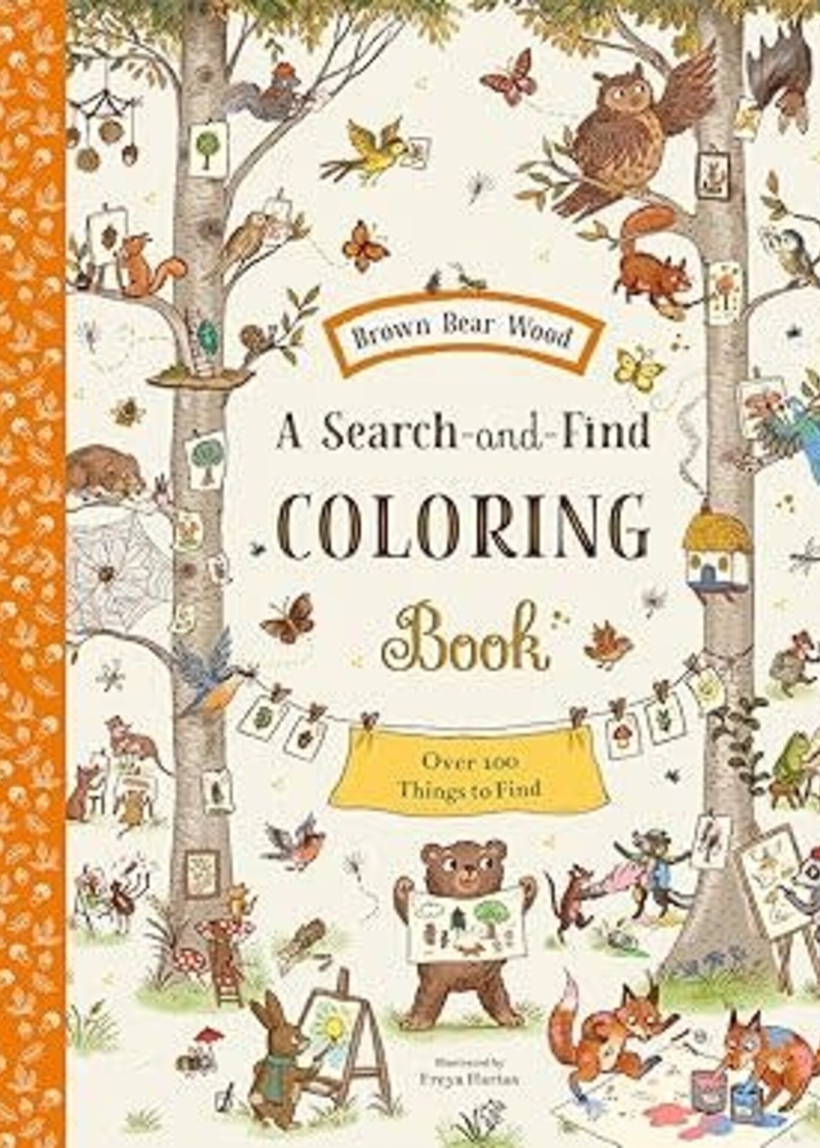 Books Brown Bear Wood: A Search-and-Find Coloring Book: Over 100 Things to Find