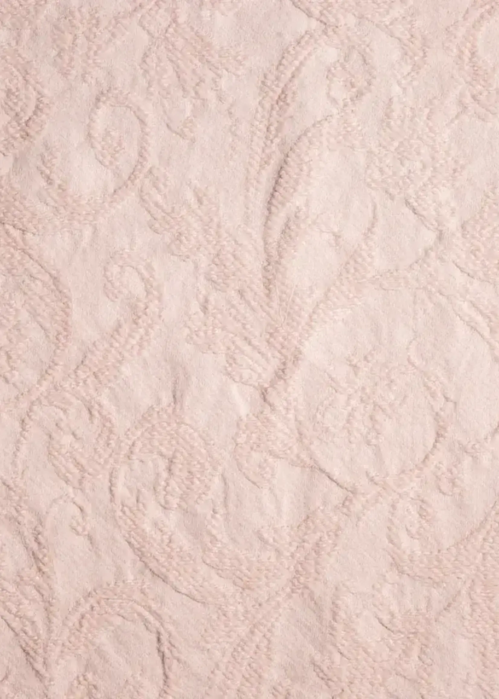 Bella Notte Adele Twin Coverlet with Silk Velvet Edge, PEARL