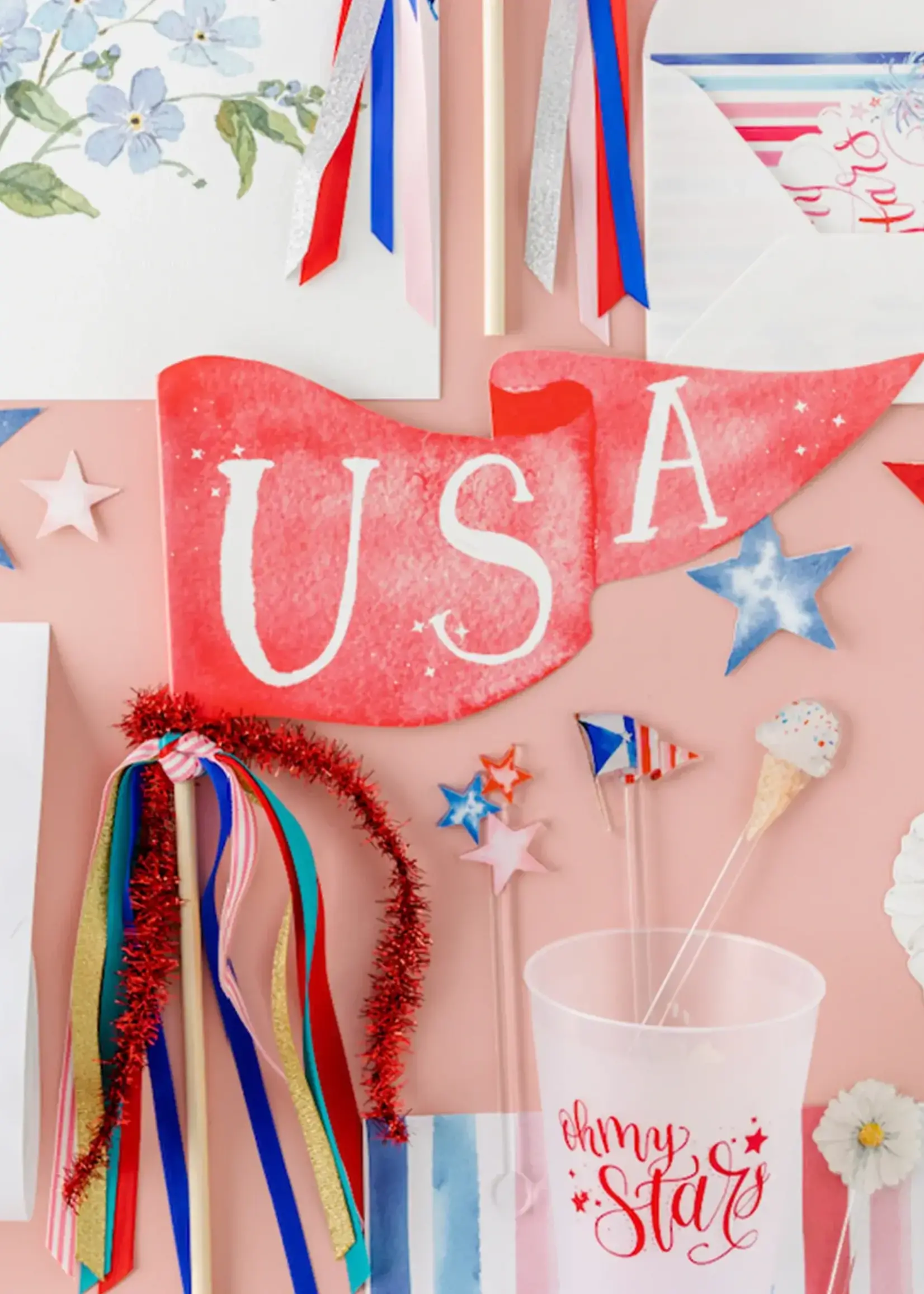 Cami Monet USA Party Pennant  PT017