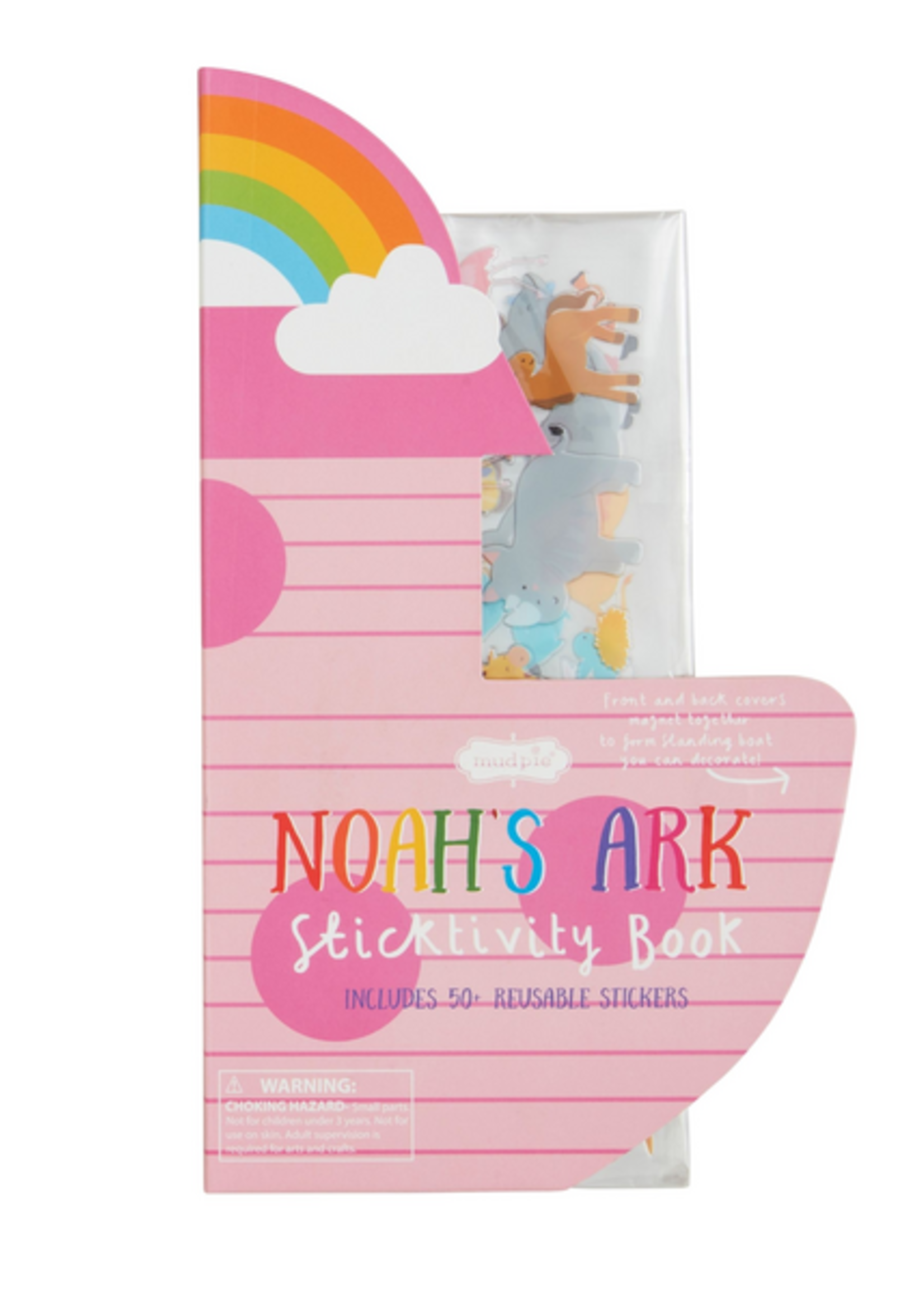 Mud Pie Pink Noahs Ark Sticker Book