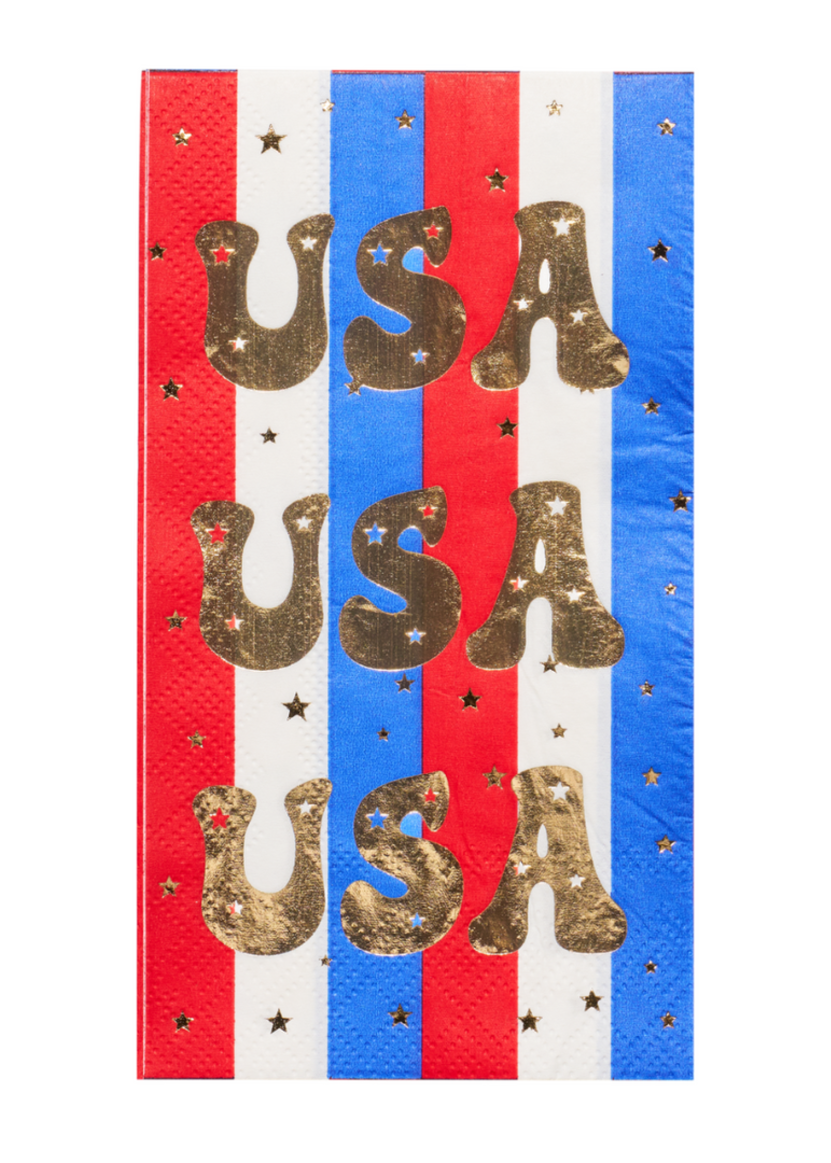 Sophistiplate NPKG-450 Modern Patriotic Guest Towel 20pkg