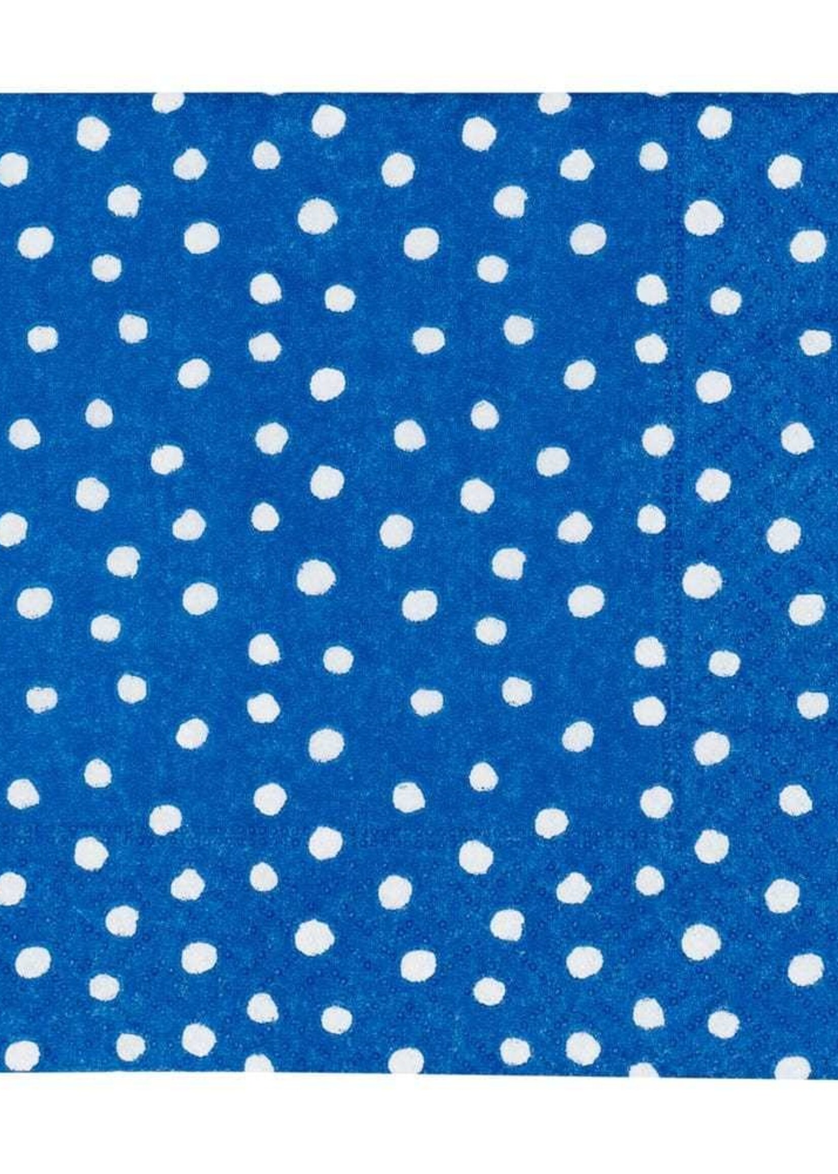 Caspari Caspari - SMALL DOTS ROYAL BLUE - NAPKIN COCKTAIL - 9506C