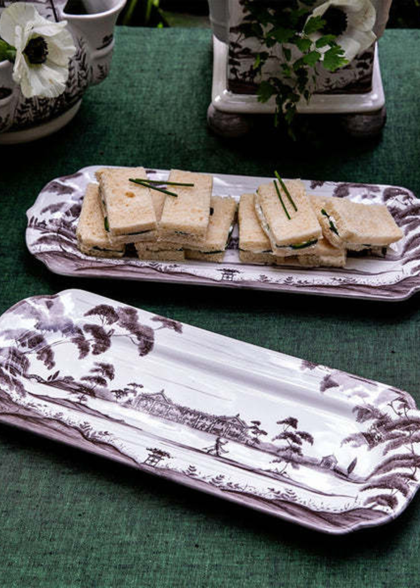 Juliska CE54X/94 Country Estate 15" Hostess Tray - Flint Grey