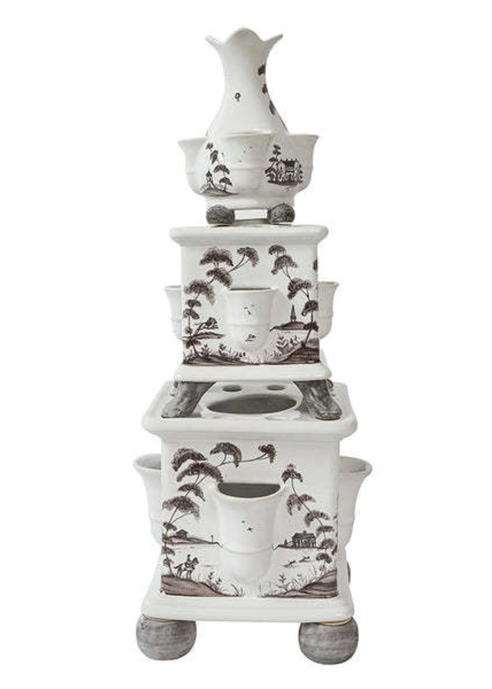 Juliska CE91/94 Country Estate 11.5" Tulipiere Vase- Flint Grey