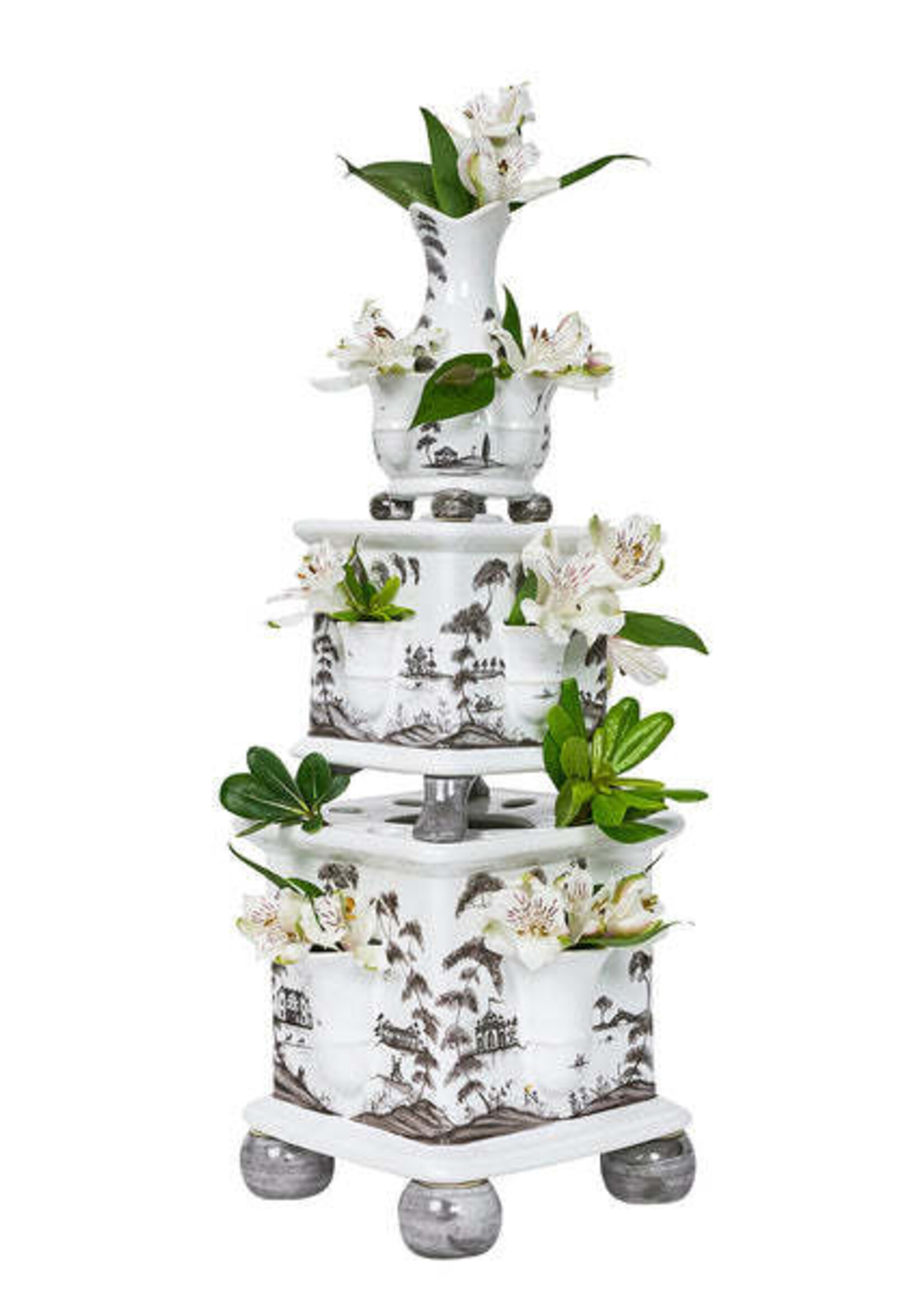 Juliska CE91/94 Country Estate 11.5" Tulipiere Vase- Flint Grey