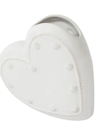 Juliska JA150/W Berry & Thread 6" Heart Vase - Whitewash