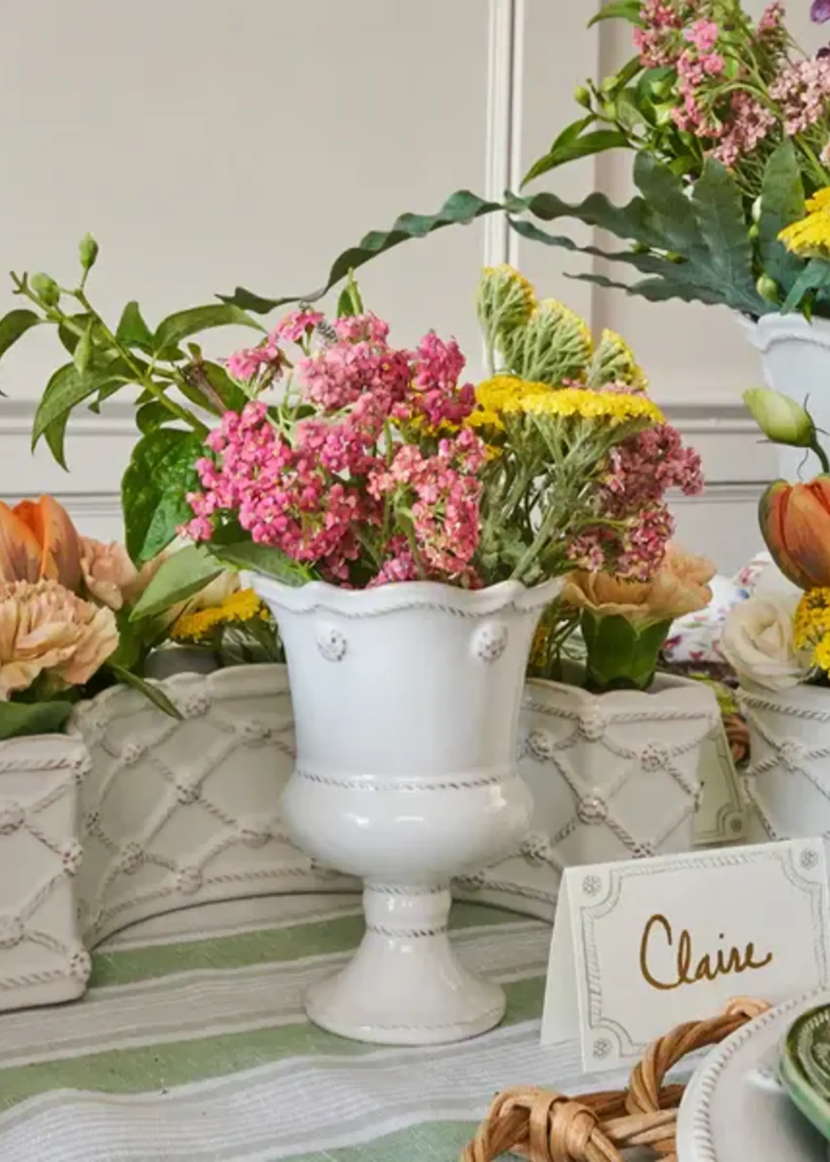 Juliska JA158/W Berry & Thread Petite Parterre Garden 5" Vase - Whitewash