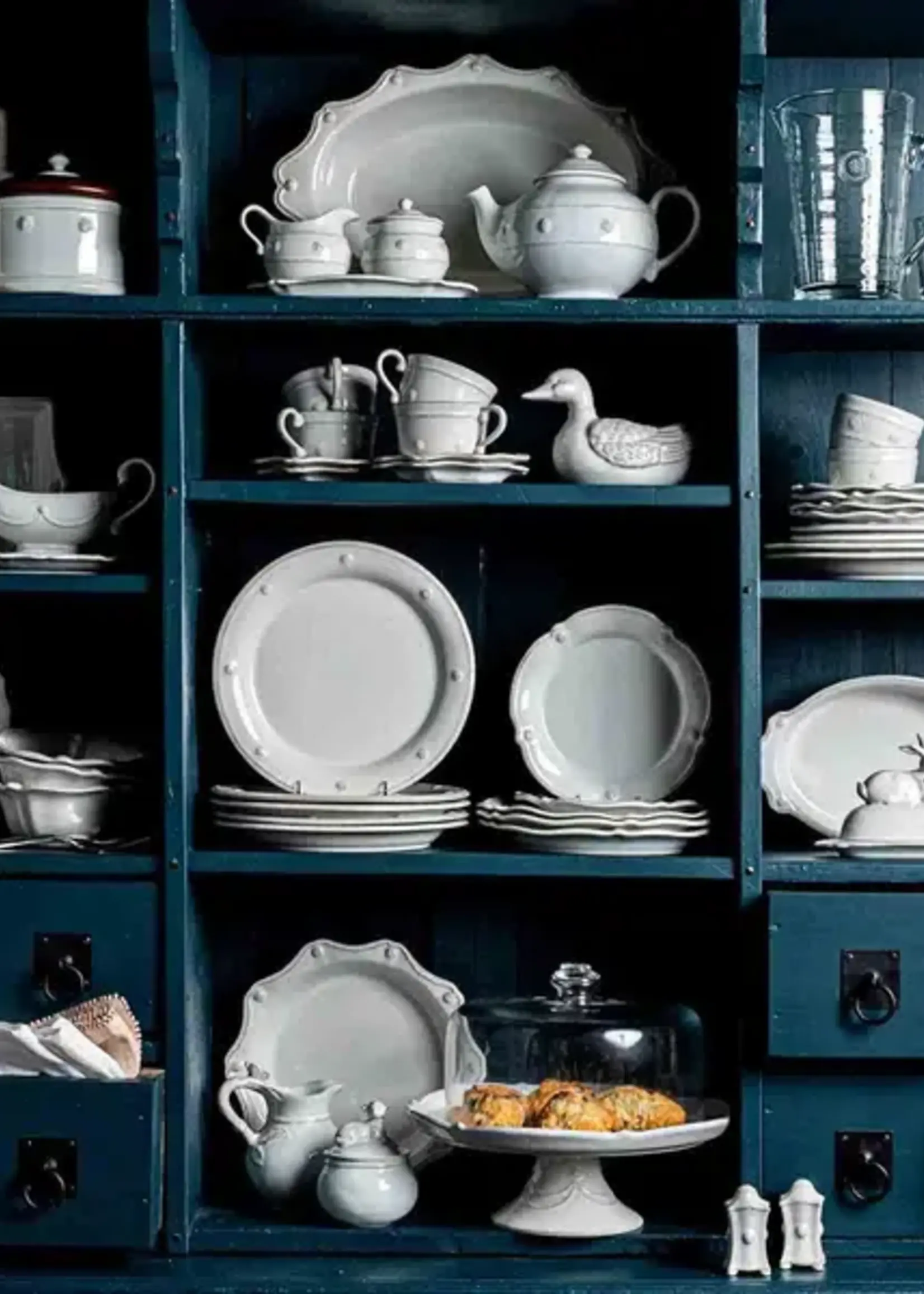 Juliska Juliska - Berry & Thread French Panel Whitewash Dinner Plate B and T French Panel Whitewash Dinner Plate - JB01/W