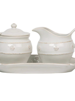 Juliska Juliska - Berry & Thread Sugar and Creamer Set/3pc - Whitewash  BT Sugar and Creamer Set3pc Whitewash - JA26SETX/W