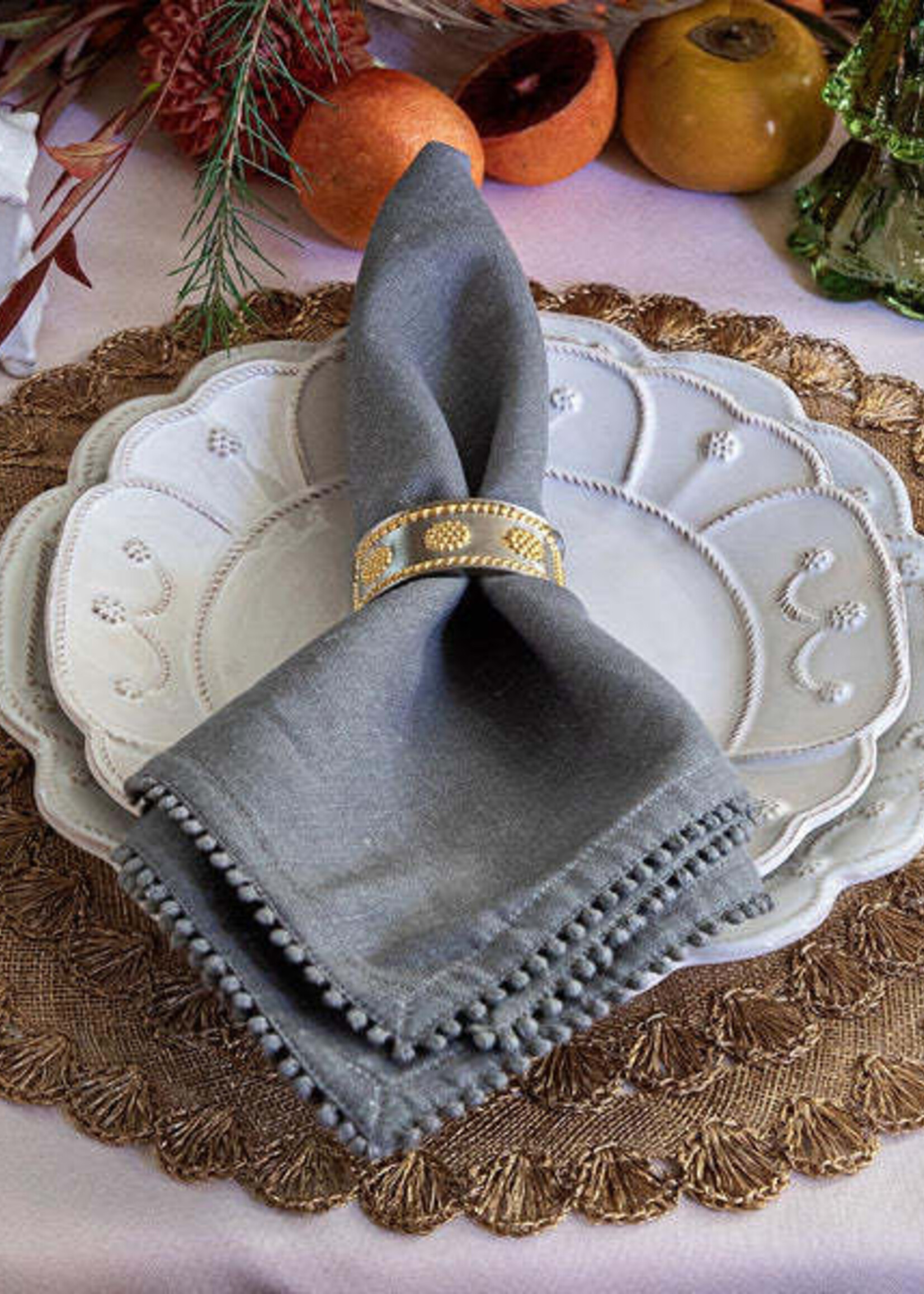 Juliska Juliska - Berry Trim Flint Napkin Berry Trim Flint Napkin - LB92/94