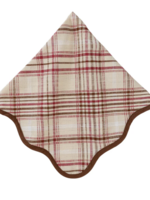Juliska Juliska - Harvest Tartan Napkin - Mulberry/Brown Harvest Tartan Napkin - LB106/66