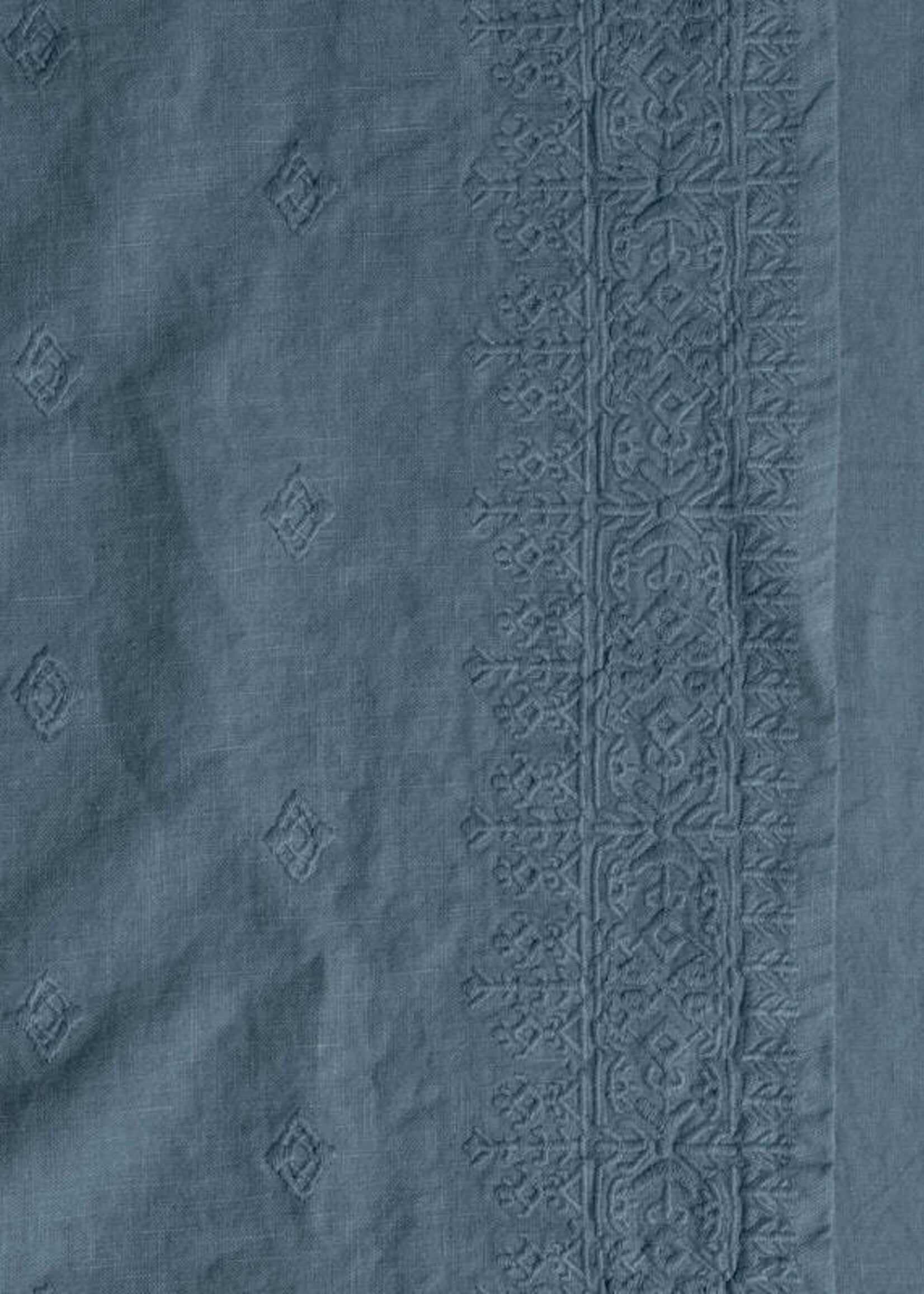Bella Notte Bella Notte - Ines Euro Sham with Knife Edge, TAHOE BLUE - INE315-10