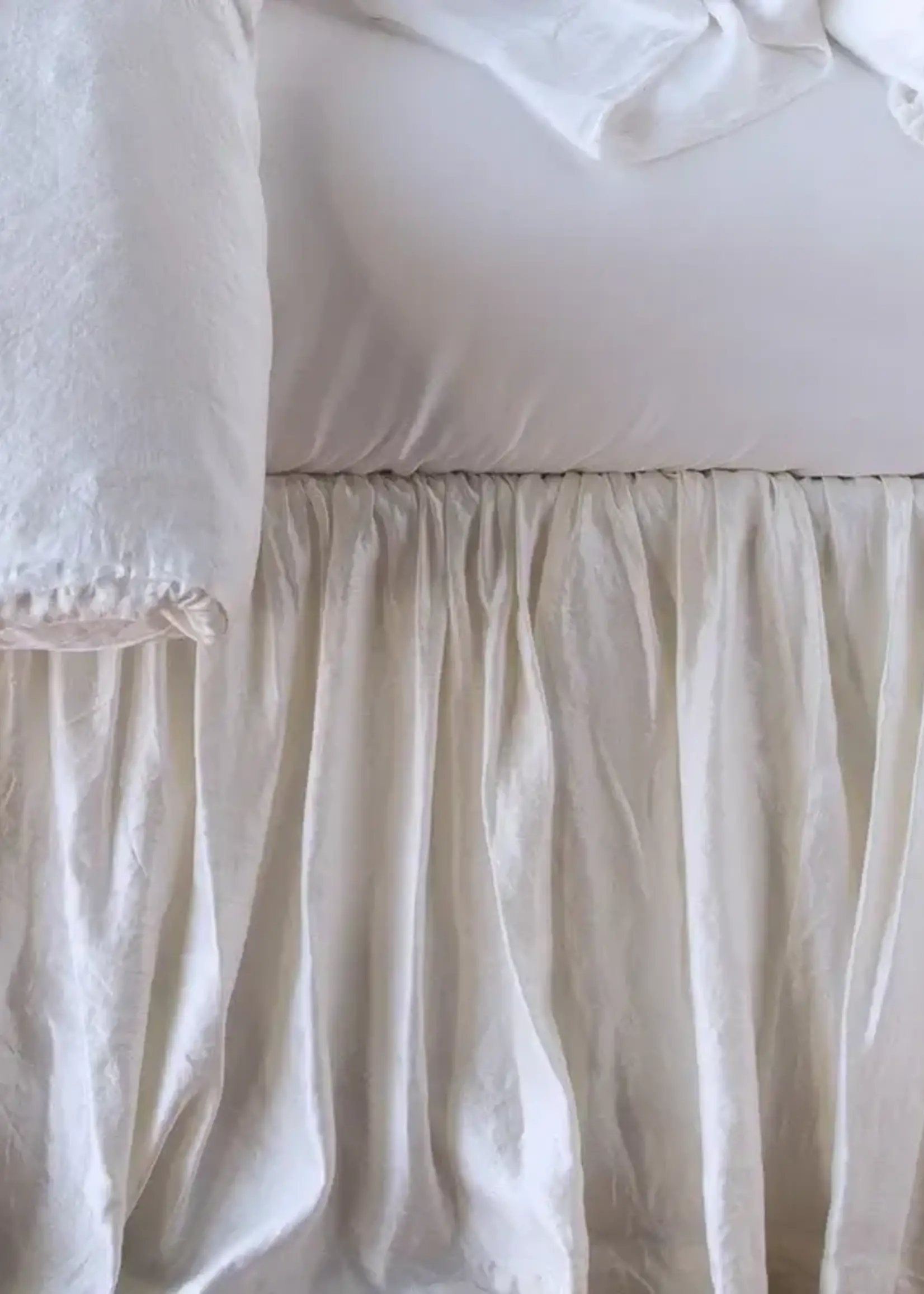 Bella Notte Bella Notte - Paloma Full-Queen Panel Bed Skirt, MIDNIGHT - PAL503P-79