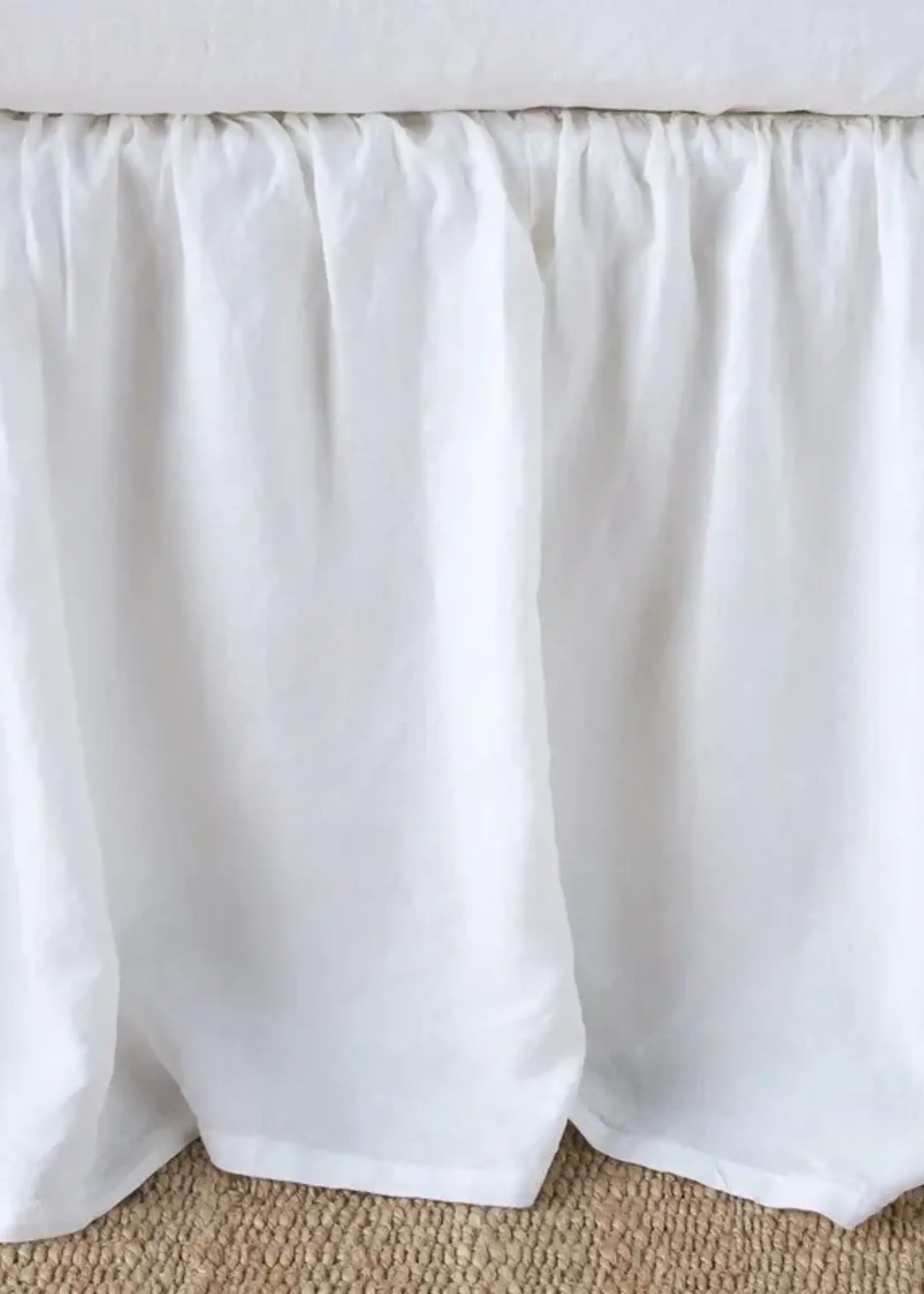 Bella Notte Bella Notte Linen Cal-Eastern King Panel Bed Skirt Moonlight