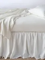 Bella Notte Bella Notte Linen Full-Queen Bed Skirt Winter White