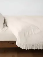 Bella Notte Bella Notte Linen Whisper Queen Duvet Cover Parchment