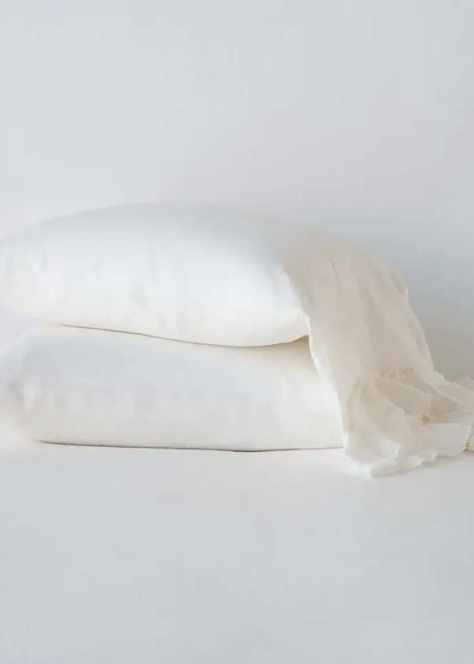 Bella Notte Bella Notte Linen Whisper Standard Pillowcase Winter White