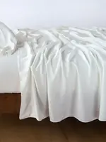 Bella Notte Bella Notte Madera Luxe Queen Fitted Sheet Winter White