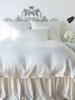 Bella Notte Bella Notte Paloma King Duvet Cover Winter White