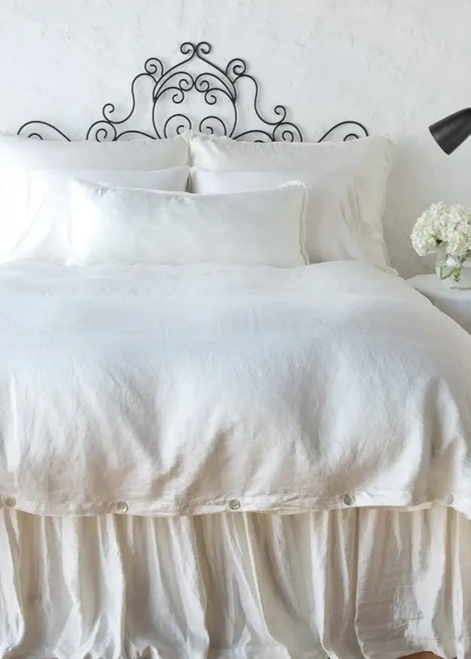 Bella Notte Bella Notte Paloma King Duvet Cover Winter White