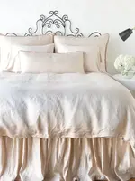 Bella Notte Bella Notte Paloma Queen Duvet Cover Pearl