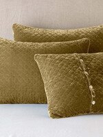 Bella Notte Bella Notte Silk Velvet Quilted Deluxe Sham Honeycomb