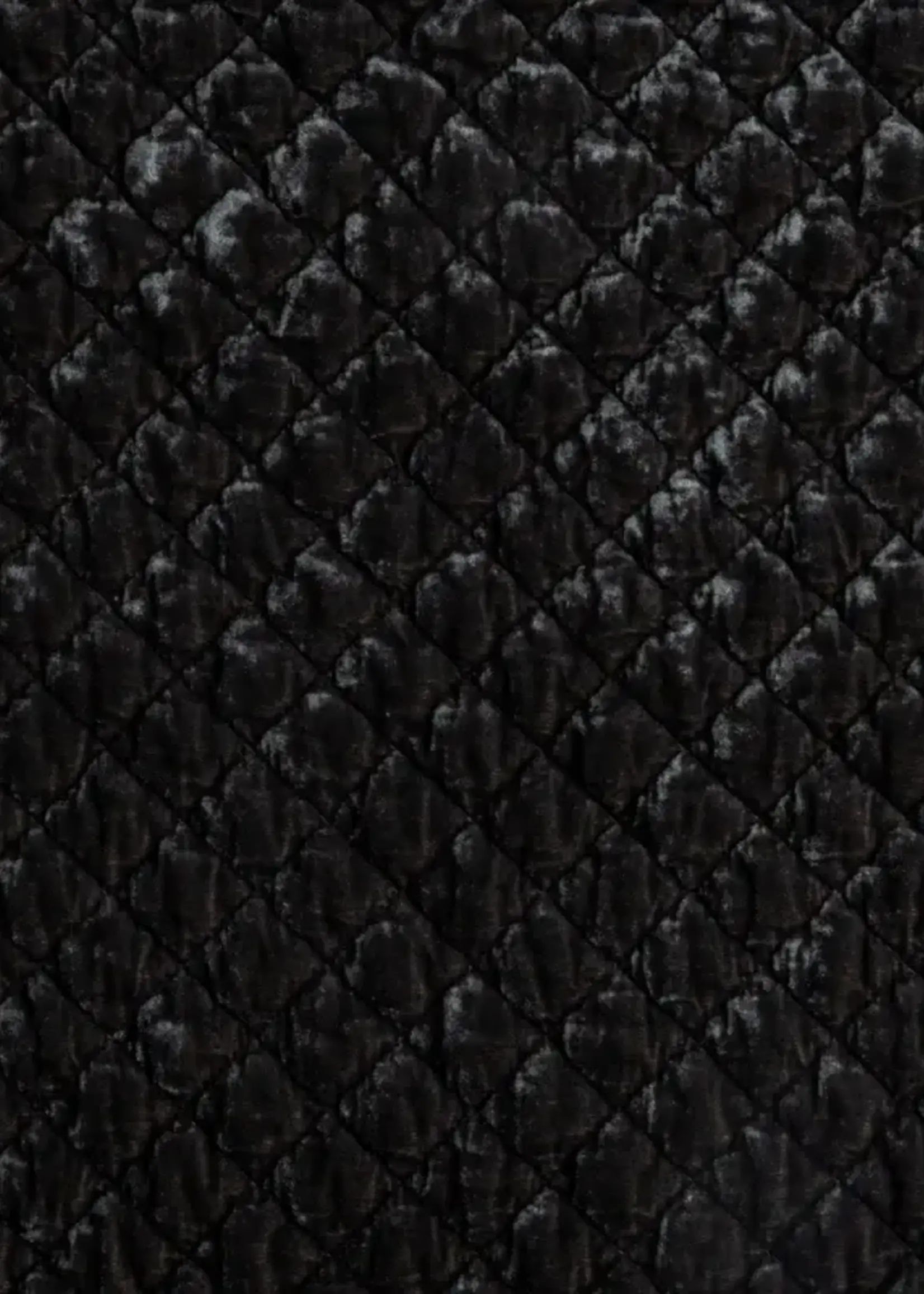 Bella Notte Bella Notte Silk Velvet Quilted Lumbar Moonlight