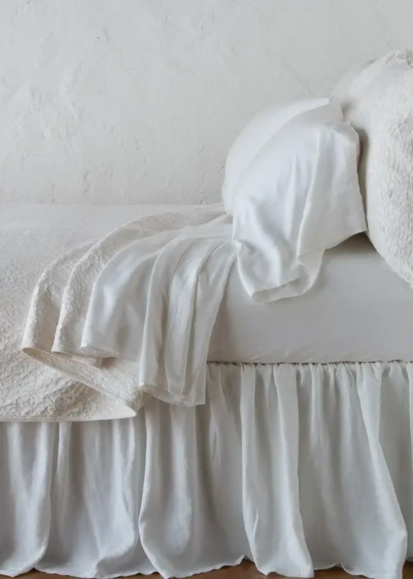 Bella Notte Bella Notte Vienna King Coverlet Winter White