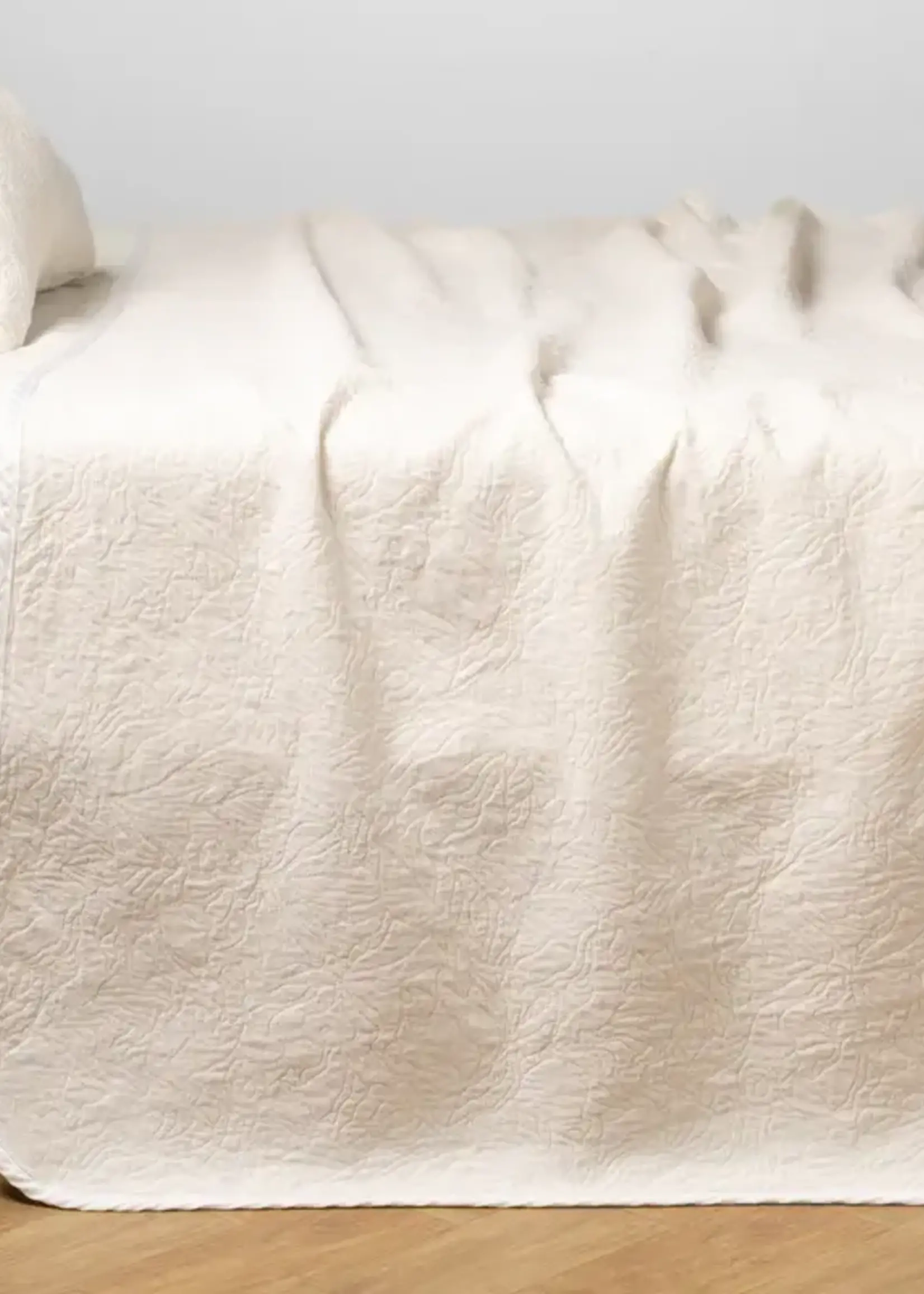 Bella Notte Georgia Queen Bedspread, WINTER WHITE