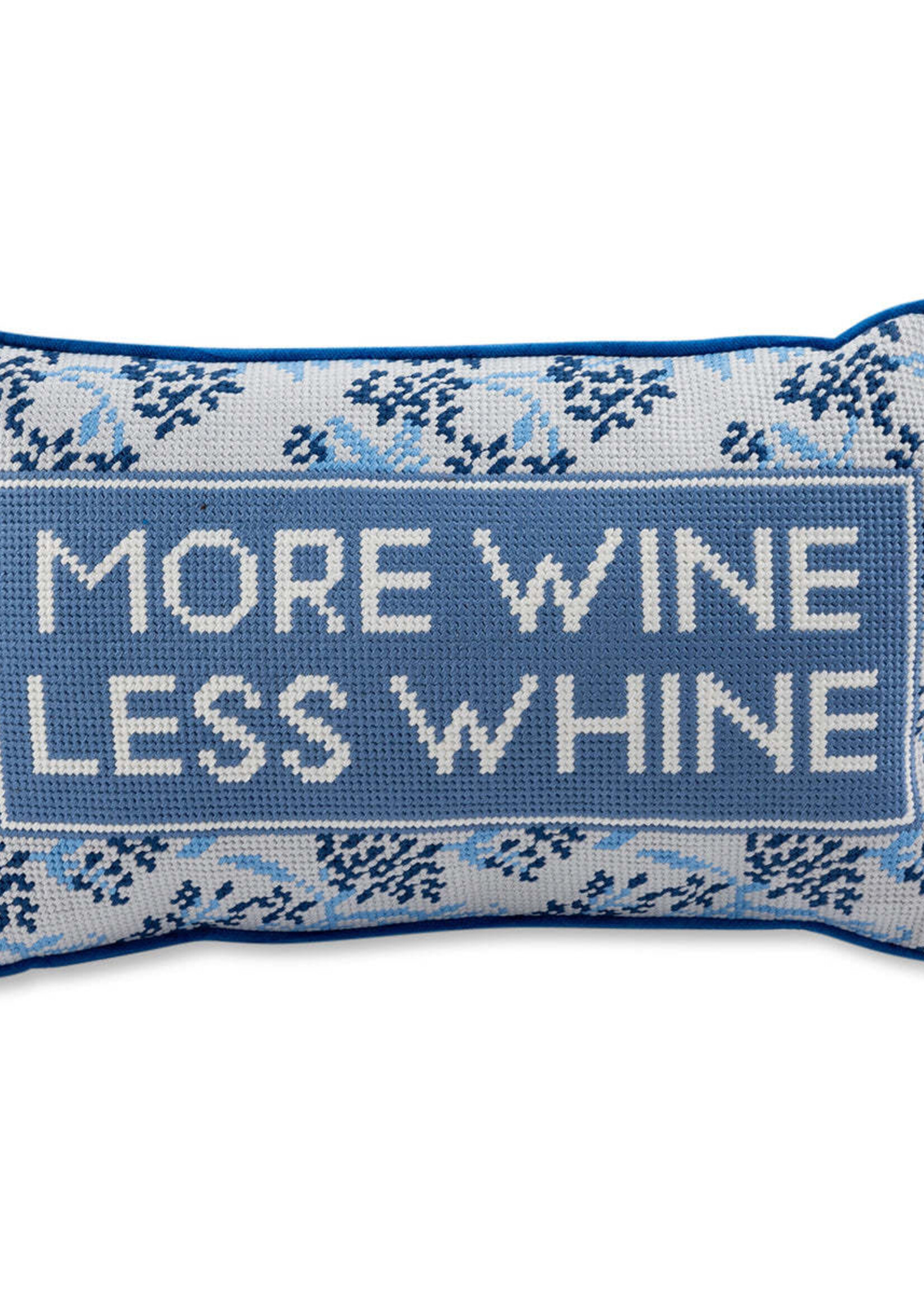Furbish Studio More Wine Needlepoint Pillow