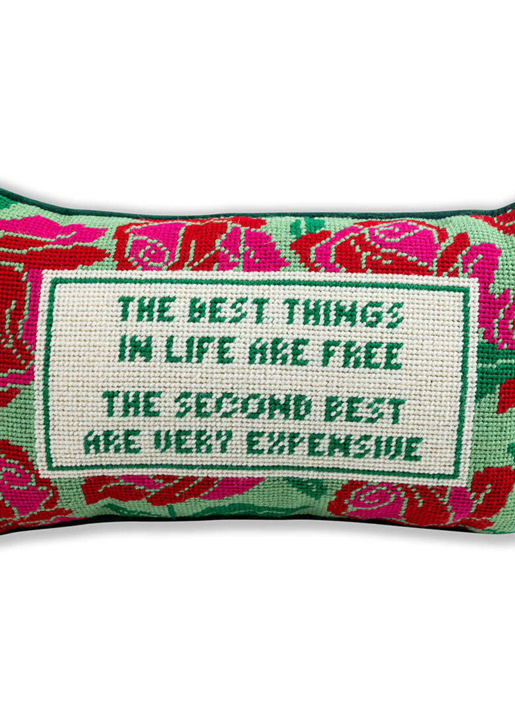 Furbish Studio Expensive Needlepoint Pillow