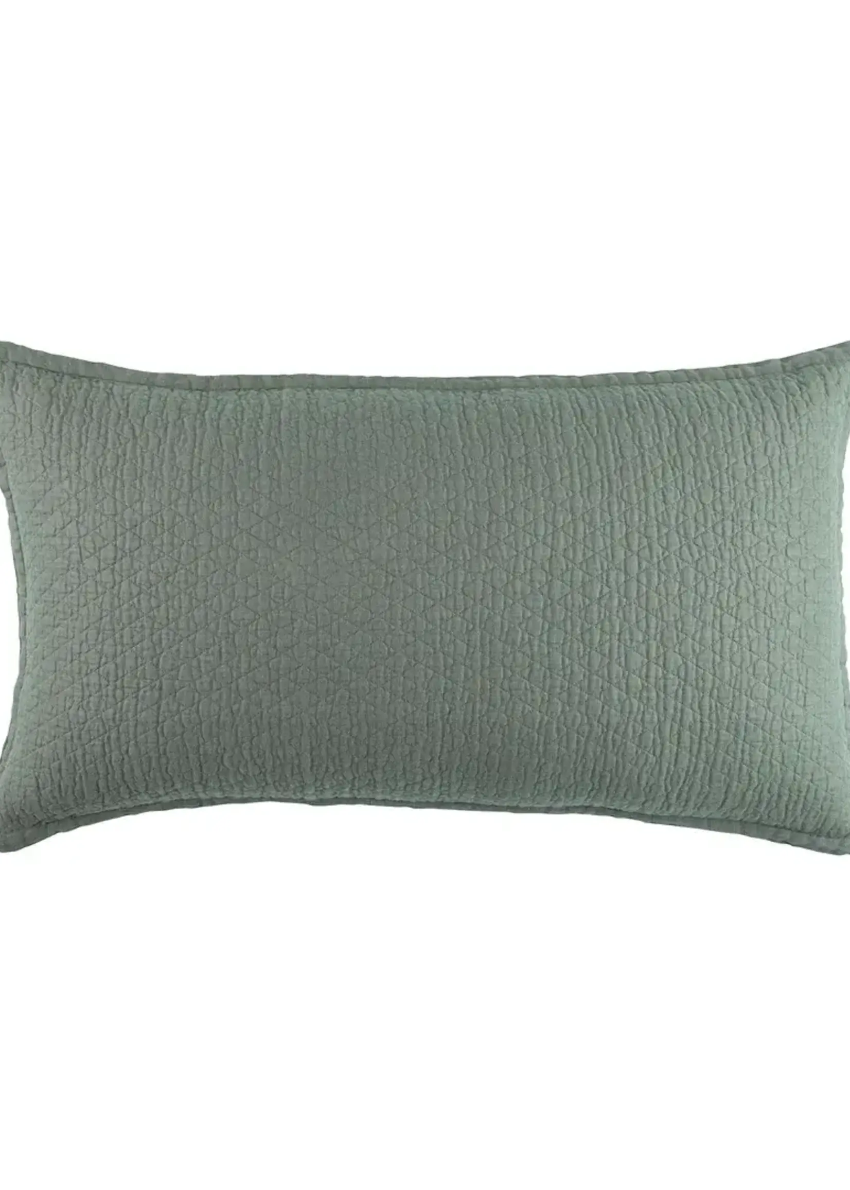 Lili Alessandra Dawn Diamond Herringbone King Coverlet Thunder