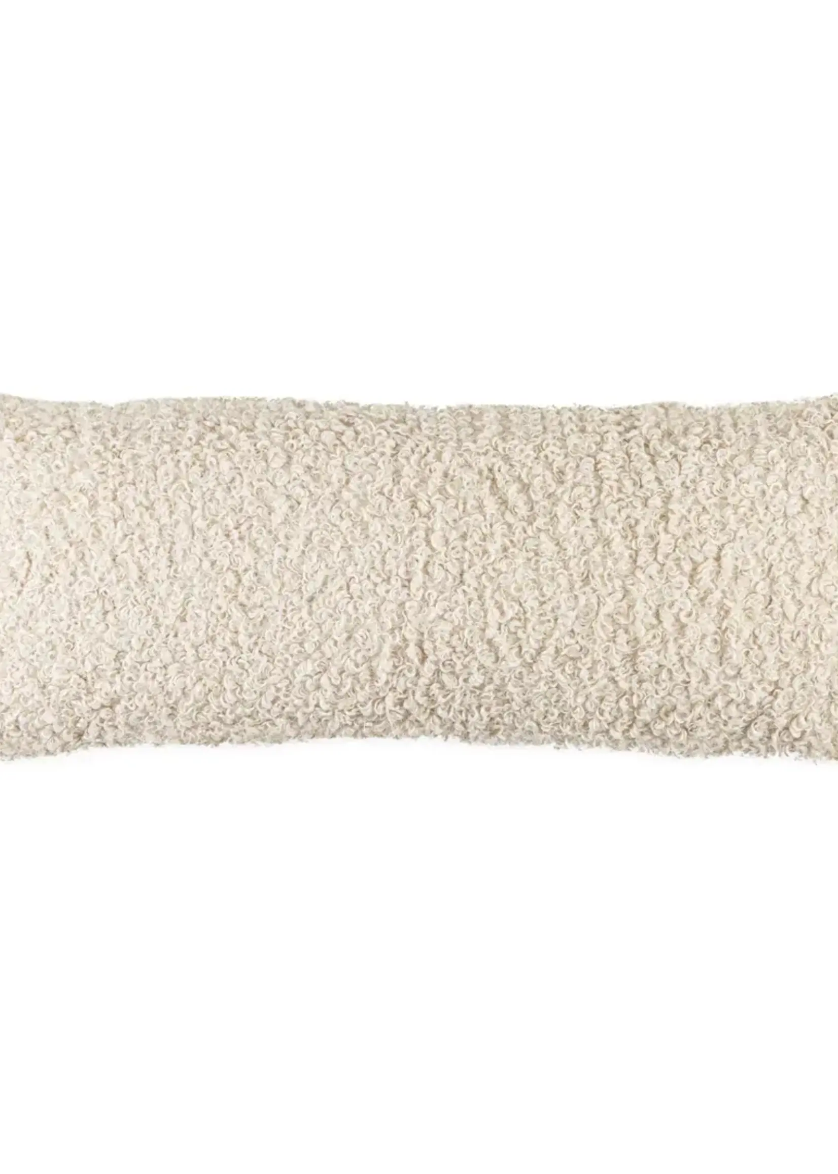 Lili Alessandra L1224CUFO CURLY MTO FOAM FAUX FUR SMALL RECTANGLE PILLOW 12X24