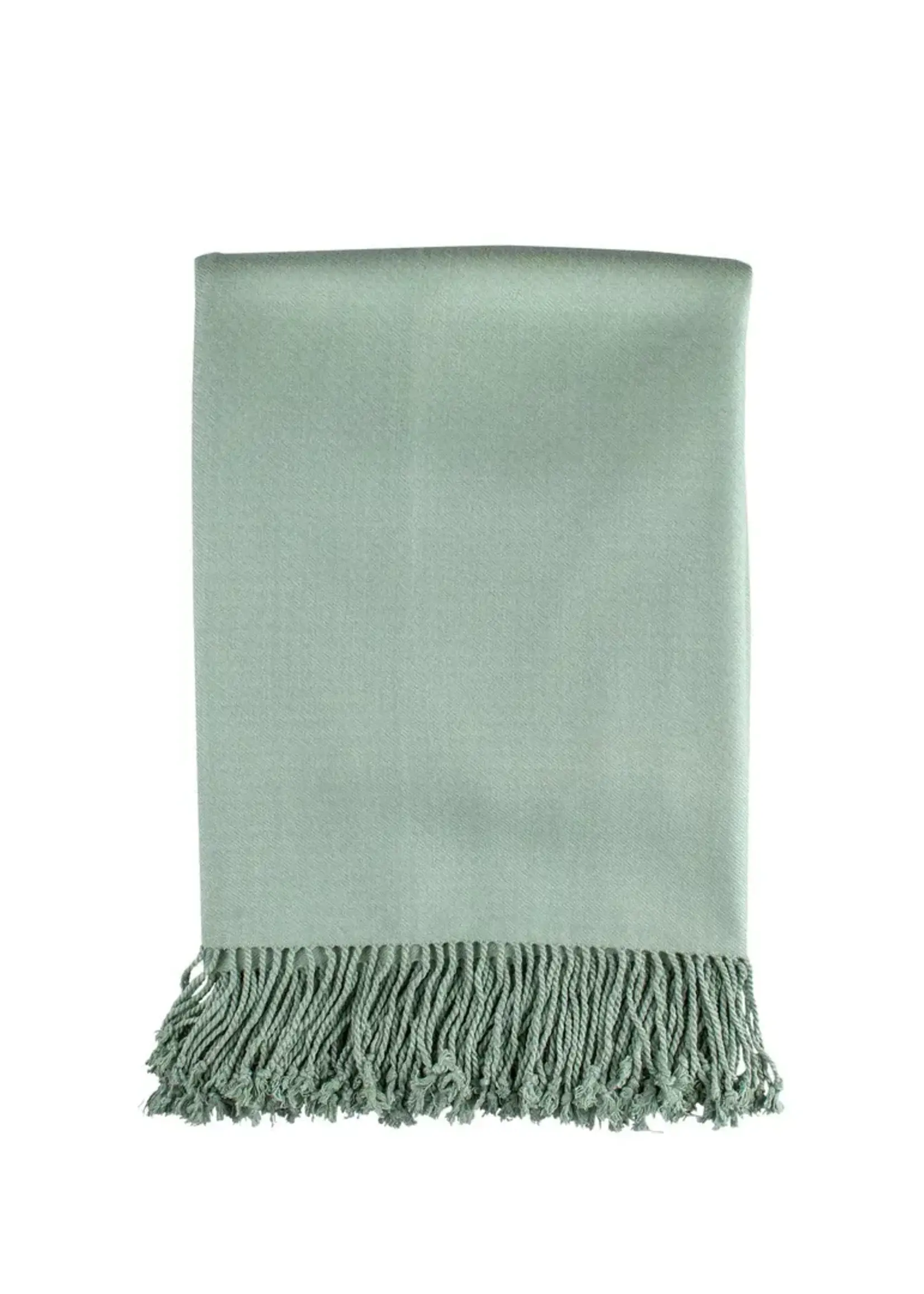 Lili Alessandra Pasha Throw Bamboo/Rayon Sea Foam