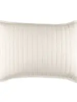 Lili Alessandra Urban Bamboo Quilted Luxe Euro Pillow Ivory