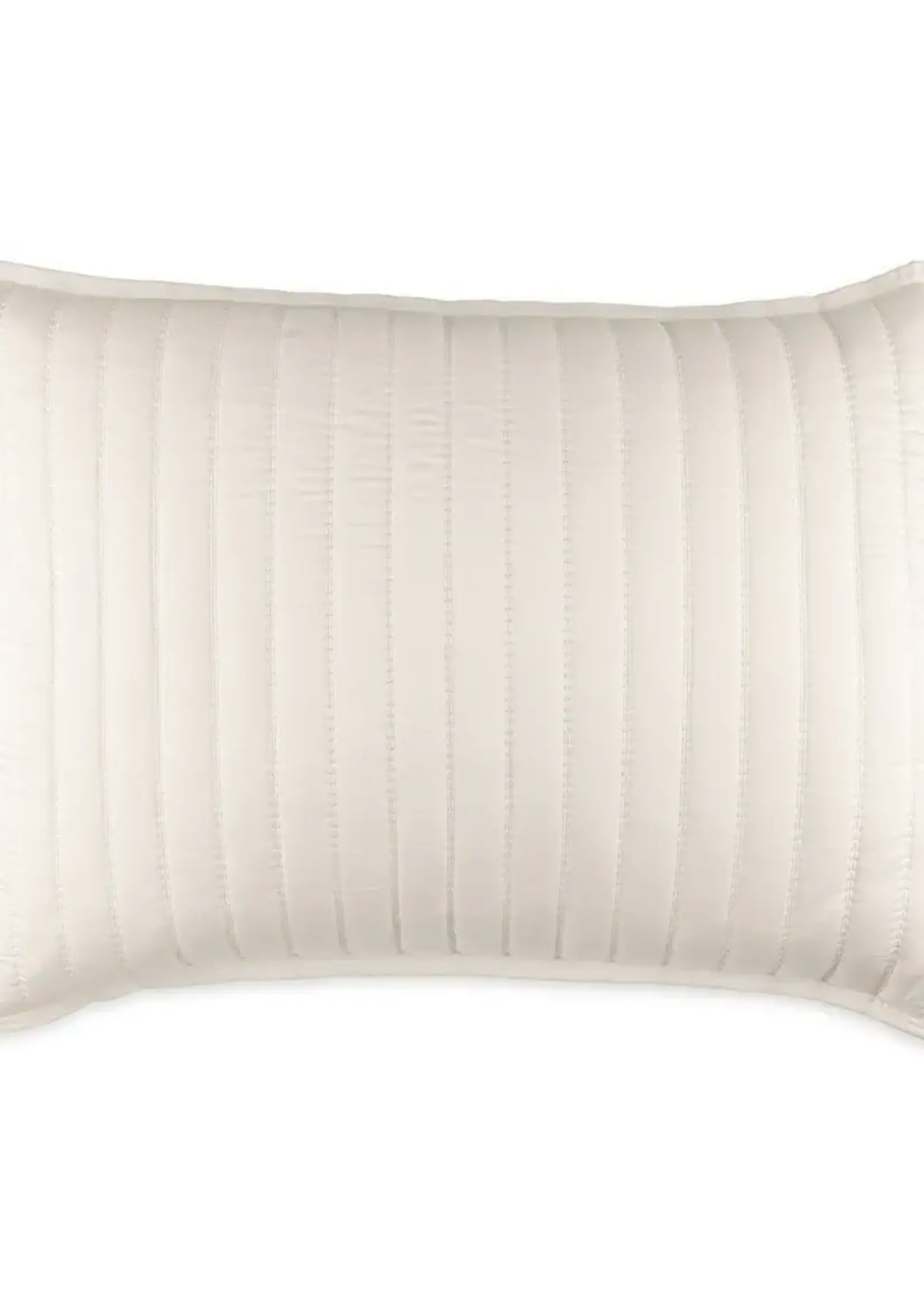 Lili Alessandra Urban Bamboo Quilted Luxe Euro Pillow Ivory