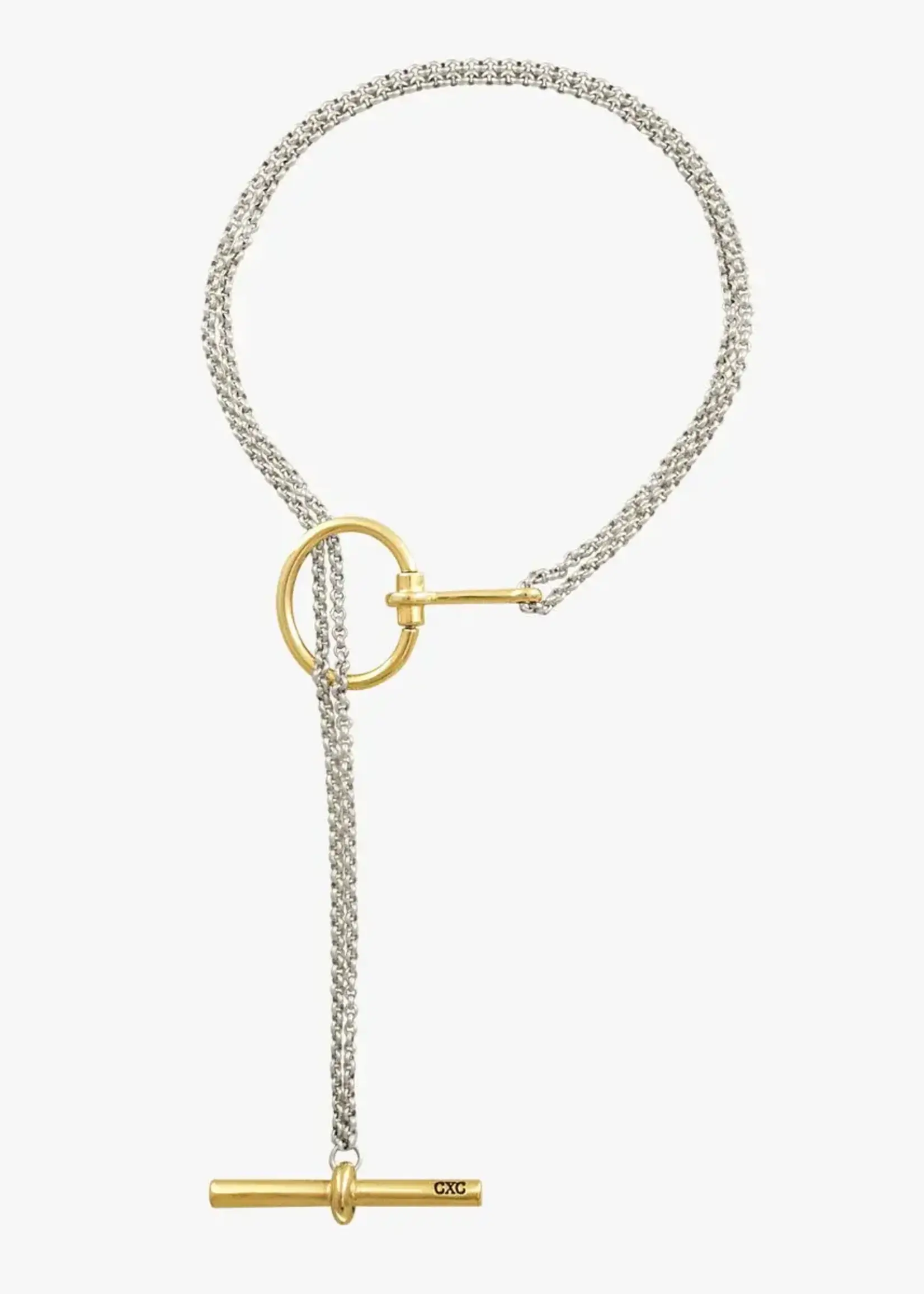 CXC Necklace | Gold/ Silver Plated - Amazona Bit Sliding
