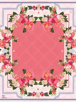 Oh My Mahjong Camellia Mat
