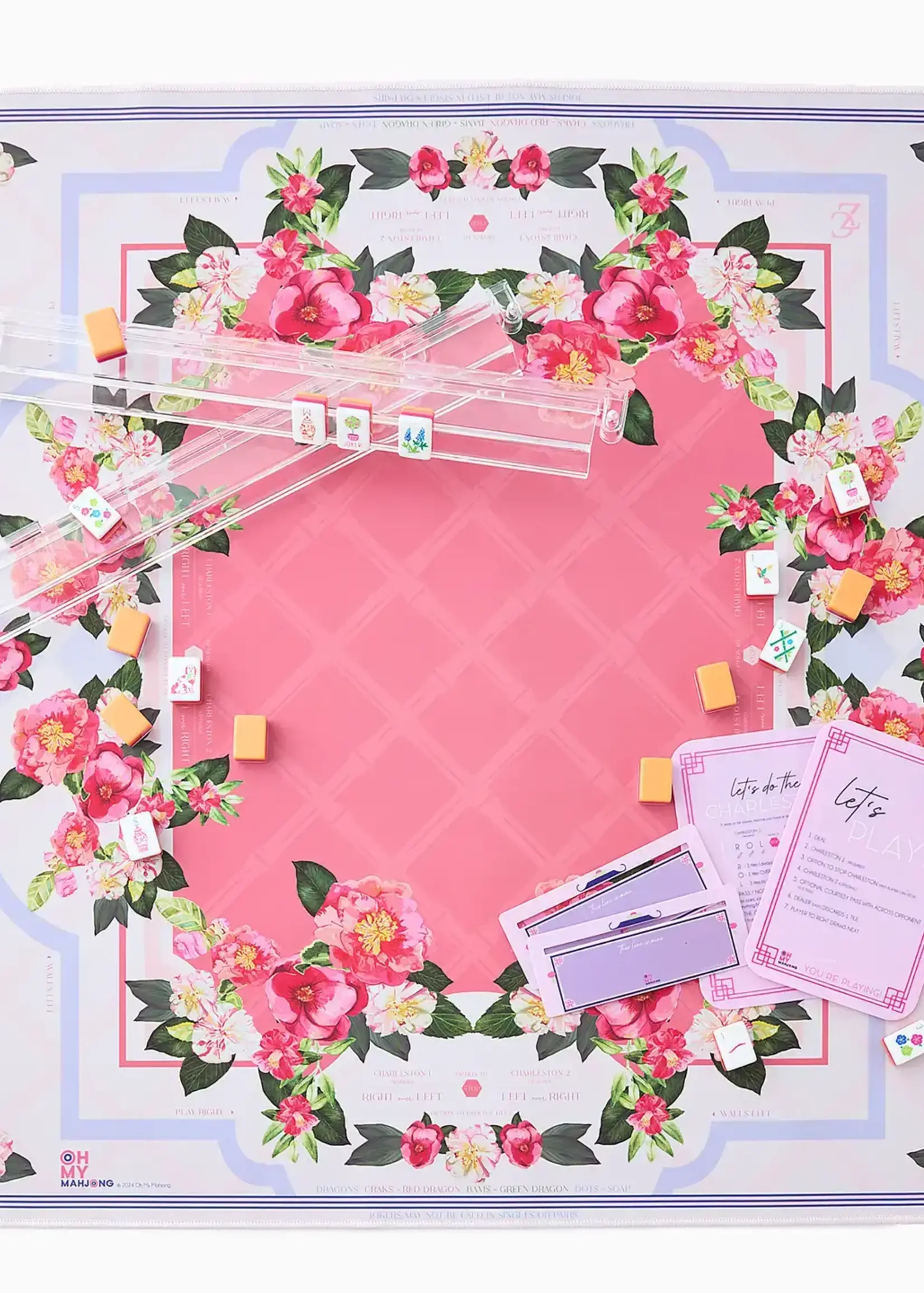 Oh My Mahjong Camellia Mat