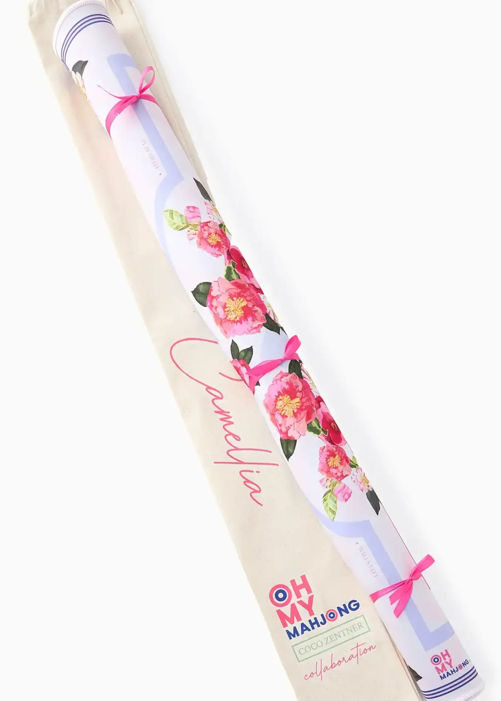 Oh My Mahjong Camellia Mat