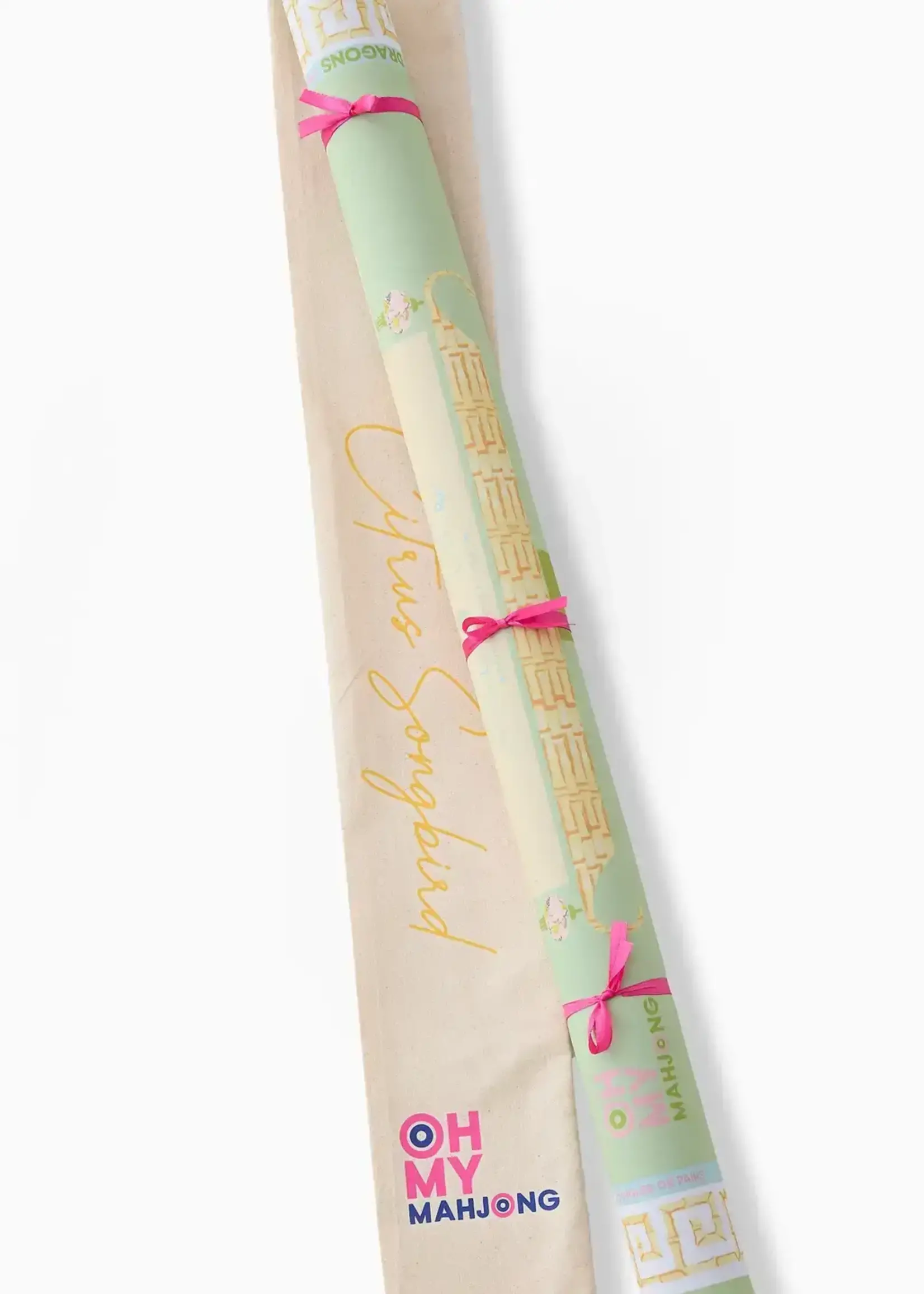 Oh My Mahjong Citrus Songbird Mat