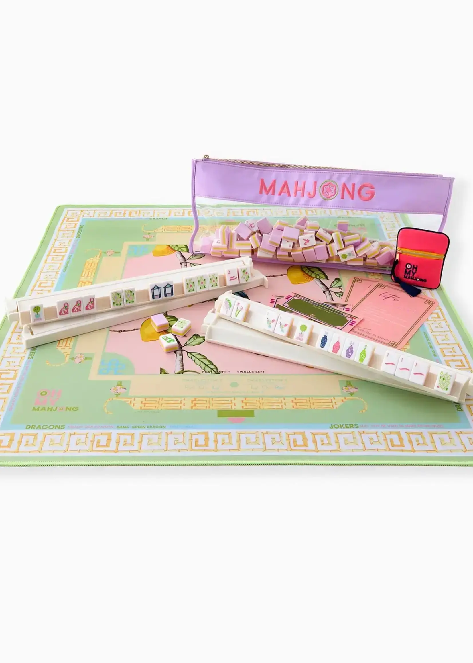 Oh My Mahjong Citrus Songbird Mat