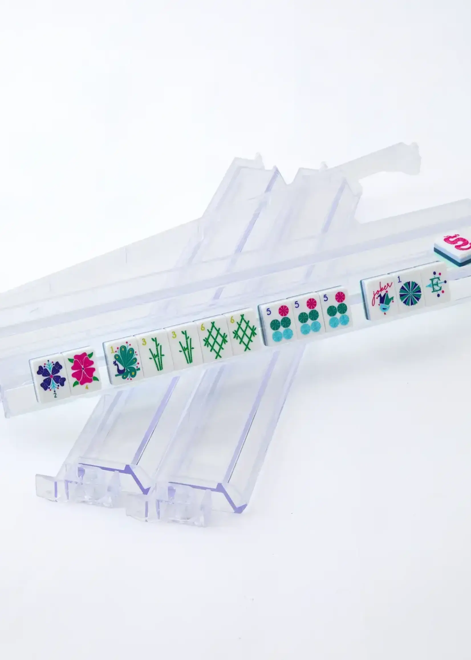 Oh My Mahjong Clear Acrylic Rack and Pusher Set